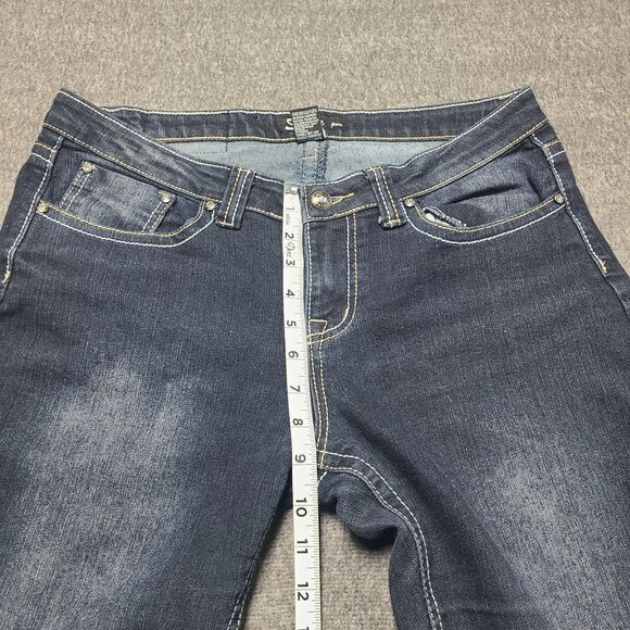 Sizzle Womens Jeans 9 Slim Cowgirl Festival Stretch Boho Party Denim Pants - Picture 3 of 8